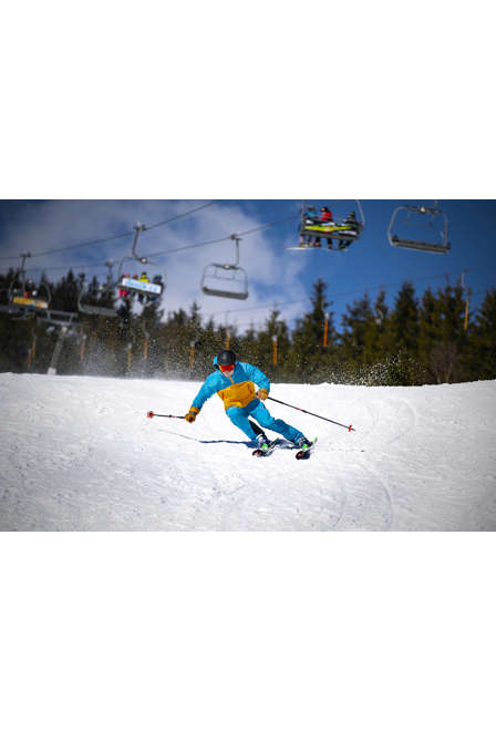 Fotogalerie Wasserdichte Herren-Hardshelljacke DEAMON mango/ocean