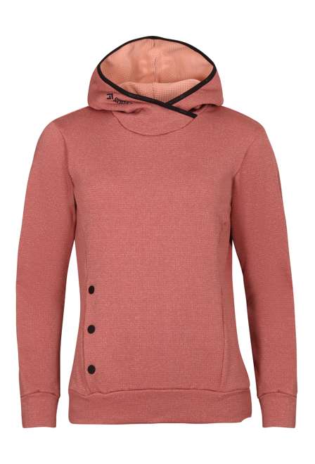 Fotogalerie Damen-Outdoorsweatshirt HOODIE TECH LADY coral