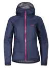 Fotogalerie Wasserdichte und ultraleichte Damen-Hardshelljacke CYCLONE LADY navy/orchid