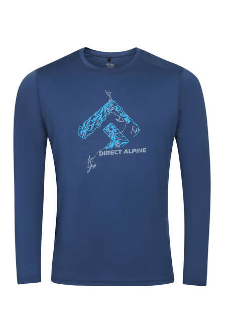 Fotogalerie Herren Merino-Shirt FURRY LONG navy (Rock way)
