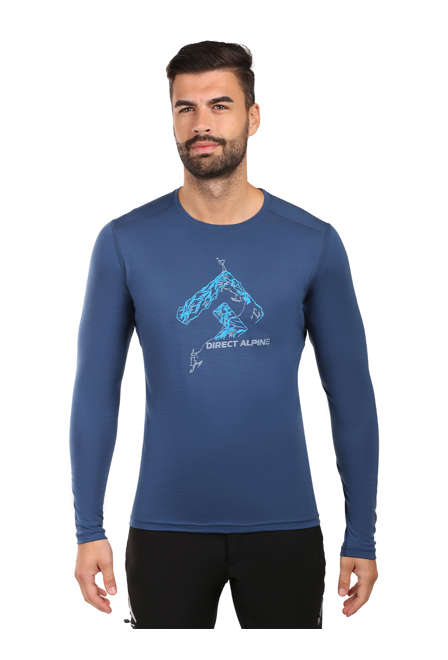 Fotogalerie Herren Merino-Shirt FURRY LONG navy (Rock way)