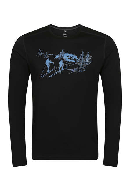 Fotogalerie Herren Merino-Shirt FURRY LONG black (Northbound)