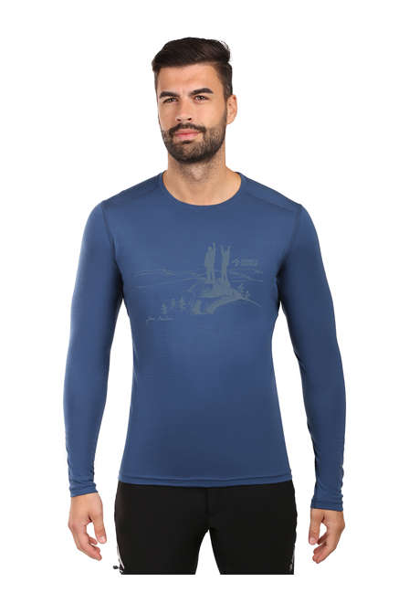 Fotogalerie Herren Merino-Shirt FURRY LONG navy (Northbound)