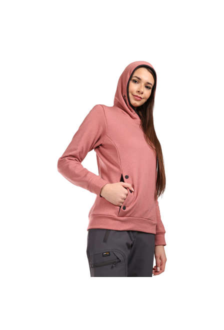 Fotogalerie Damen-Outdoorsweatshirt HOODIE TECH LADY coral