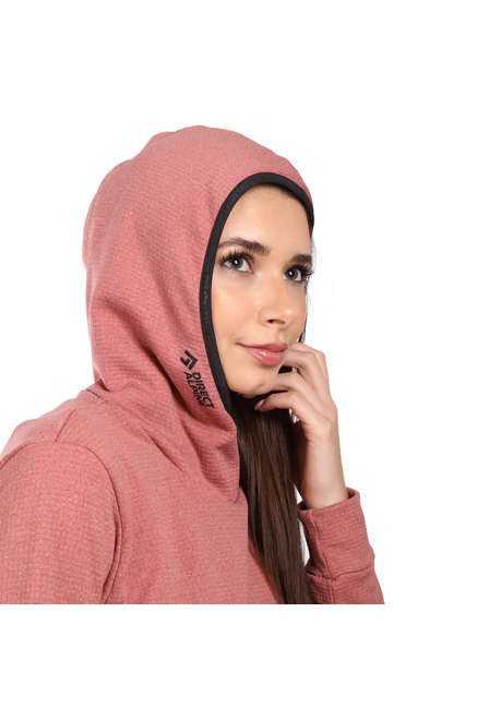 Fotogalerie Damen-Outdoorsweatshirt HOODIE TECH LADY coral