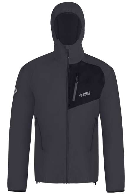 Fotogalerie Herren-Outdoorjacke DRU LIGHT anthracite/black