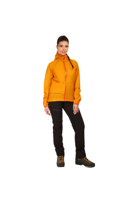 Fotogalerie Wasserdichte und ultraleichte Damen-Hardshelljacke CYCLONE LADY CYCLONE mango/brick