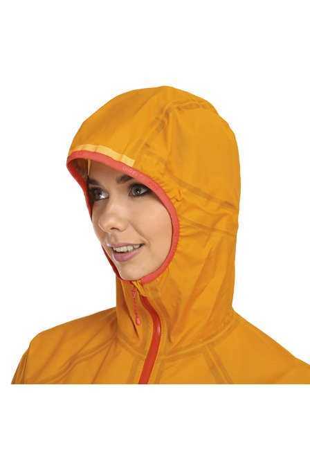 Fotogalerie Wasserdichte und ultraleichte Damen-Hardshelljacke CYCLONE LADY CYCLONE mango/brick
