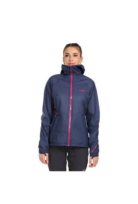 Fotogalerie Wasserdichte und ultraleichte Damen-Hardshelljacke CYCLONE LADY CYCLONE navy/orchid