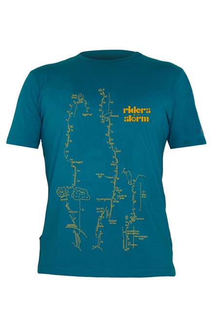 Fotogalerie Herren-Baumwollshirt FLASH petrol/camel (Riders)