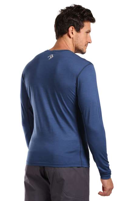 Fotogalerie Herren Merino-Shirt  FURRY LONG navy (Glacial lake)