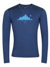Fotogalerie Herren Merino-Shirt  FURRY LONG navy (Glacial lake)