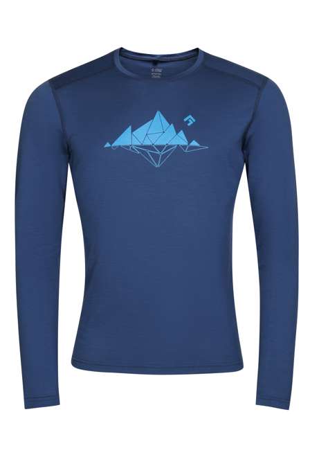 Fotogalerie Herren Merino-Shirt  FURRY LONG navy (Glacial lake)