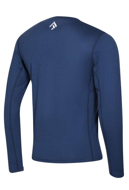 Fotogalerie Herren Merino-Shirt  FURRY LONG navy (Glacial lake)