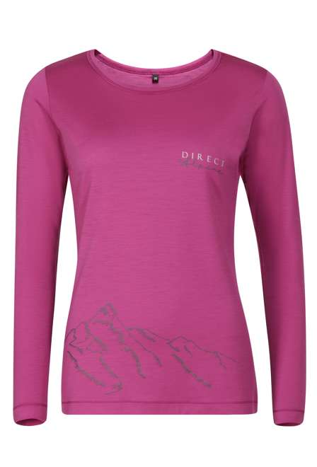 Fotogalerie Damen-Merinoshirt  FURRY LONG LADY orchid (Hillside)