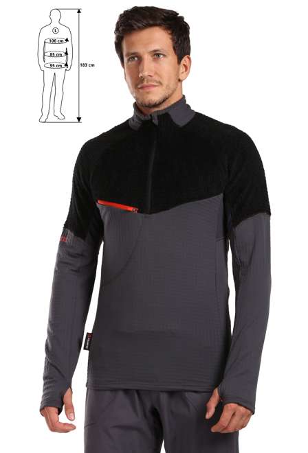 Fotogalerie Herren-Sweatshirt DRAGON PULLOVER black/anthracite