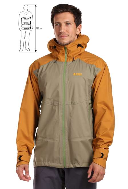 Fotogalerie Wasserdichte Herrenjacke TALUNG caramel/khaki