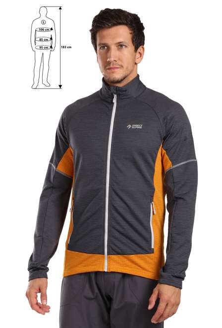 Fotogalerie Herren-Fleece-Sweatshirt CIMA ochre/anthracite