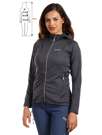 Fotogalerie Damen-Fleece-Sweatshirt SELLA HOOD LADY  anthracite