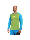 Fotogalerie Herren Merino-Shirt  FURRY LONG green/ocean (Glacial lake)