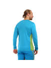 Fotogalerie Herren Merino-Shirt  FURRY LONG green/ocean (Glacial lake)