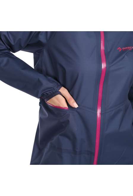 Fotogalerie Wasserdichte und ultraleichte Damen-Hardshelljacke CYCLONE LADY ocean/grey