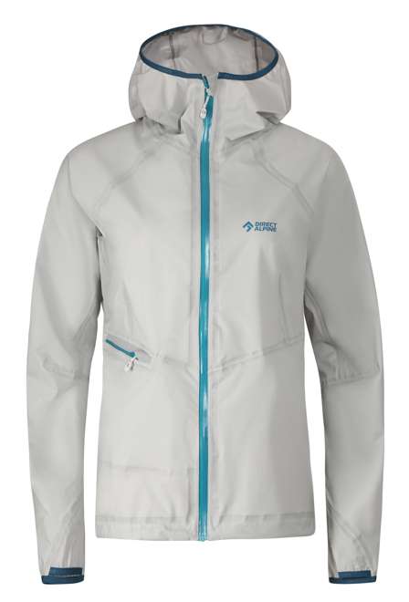 Fotogalerie Wasserdichte und ultraleichte Damen-Hardshelljacke CYCLONE LADY grey/emerald
