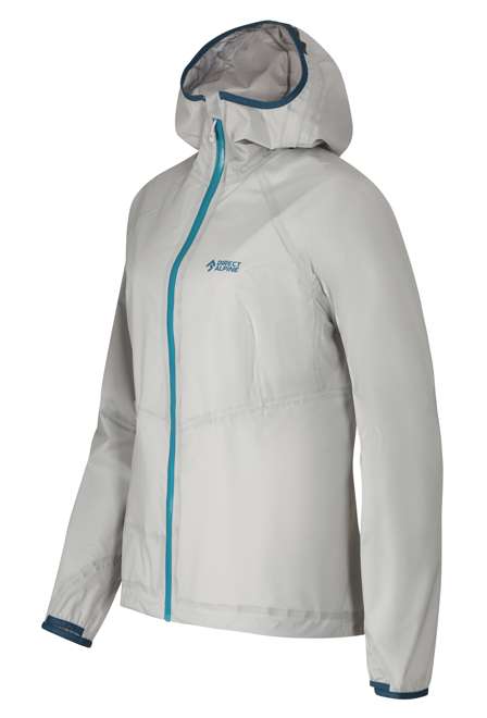 Fotogalerie Wasserdichte und ultraleichte Damen-Hardshelljacke CYCLONE LADY grey/emerald