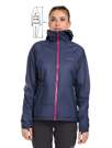 Fotogalerie Wasserdichte und ultraleichte Damen-Hardshelljacke CYCLONE LADY navy/orchid