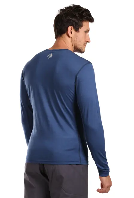 Fotogalerie Herren Merino-Shirt  FURRY LONG navy (Glacial lake)