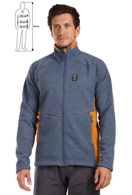 Fotogalerie Outdoor-Sweatshirt für Herren ALASKA navy/ochre