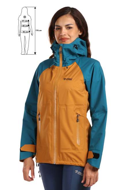 Fotogalerie Damen Outdoor-Hardshelljacke TALUNG LADY emerald/caramel
