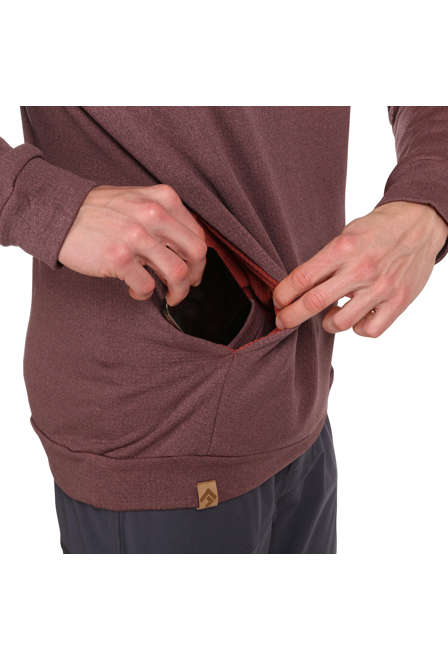 Fotogalerie Herren-Outdoorsweatshirt HOODIE TECH palisander