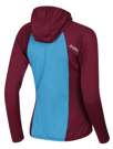 Fotogalerie Damen-Fleece-Sweatshirt SELLA HOOD LADY  ocean/cherry