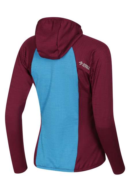 Fotogalerie Damen-Fleece-Sweatshirt SELLA HOOD LADY  ocean/cherry