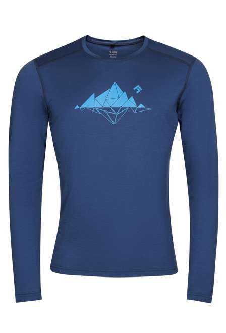 Fotogalerie Herren Merino-Shirt  FURRY LONG navy (Glacial lake)