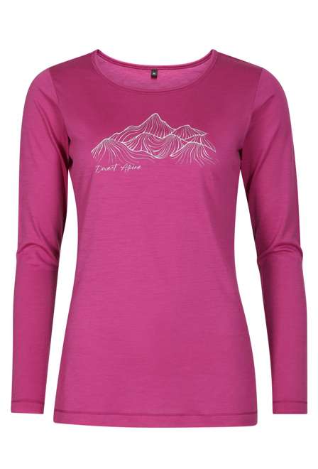 Fotogalerie Damen-Merinoshirt  FURRY LONG LADY orchid (Sillent hills)