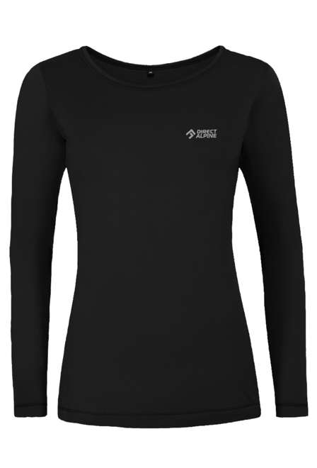 Fotogalerie Damen-Merinoshirt  FURRY LONG LADY black (DA big font)
