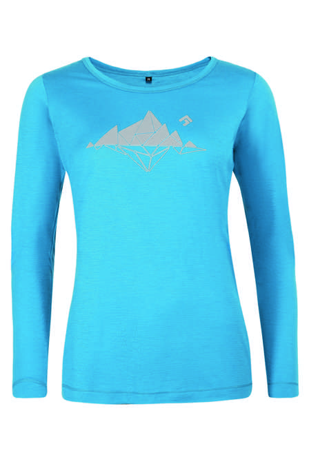 Fotogalerie Damen-Merinoshirt  FURRY LONG LADY ocean (Glacial lake)